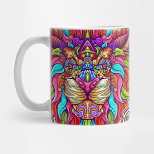 carnival lion Mug